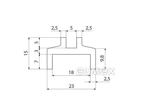 SILIKONPROFILE H-FORM